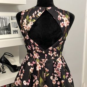 NWT Forever 21 Black Floral Baby Doll Dress